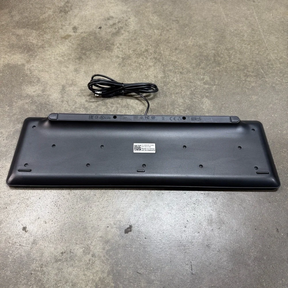 Dell KB113P USB Wired Keyboard Slim Full Size Quiet Keys Windows PC Laptop